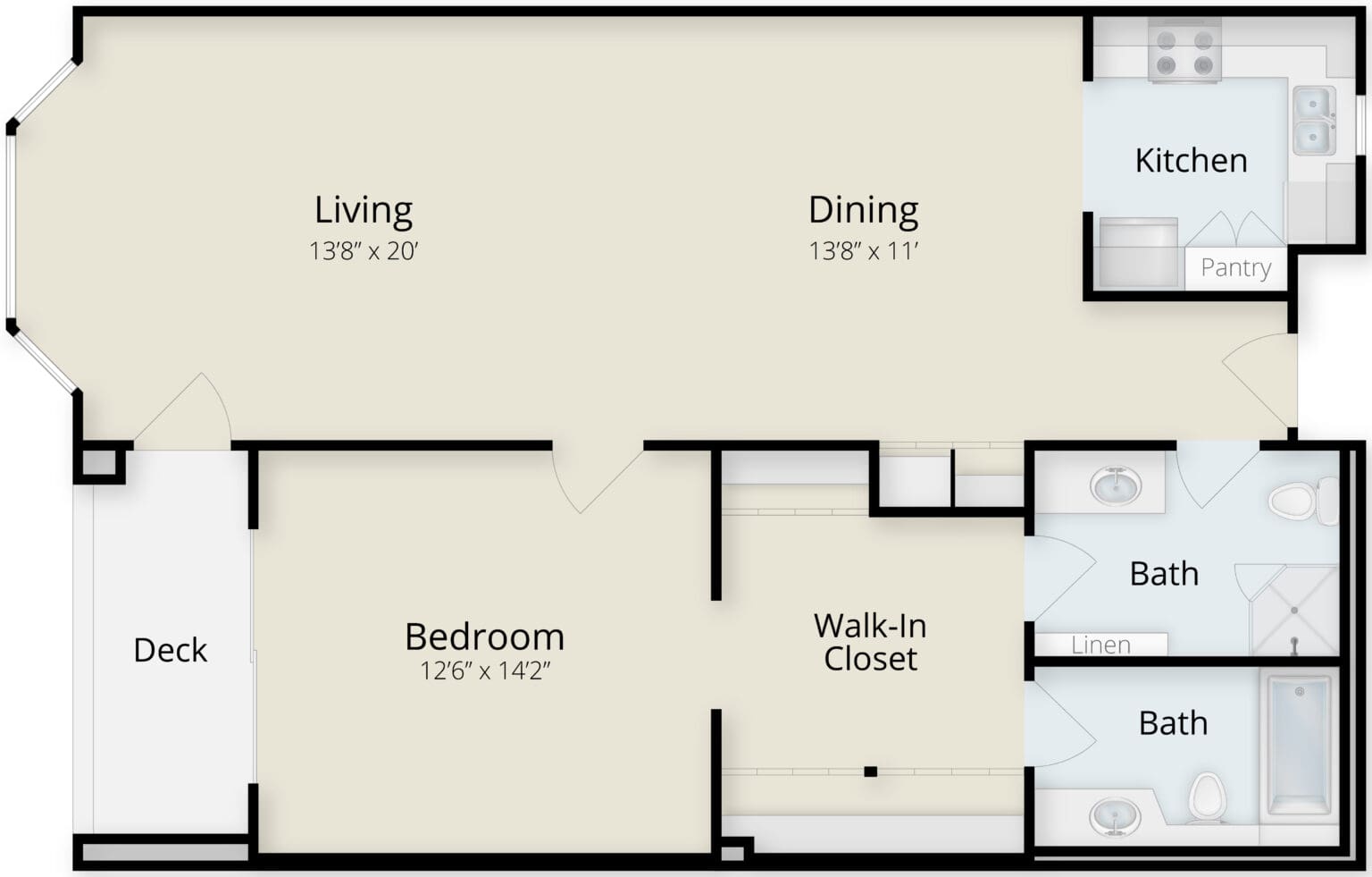 2 BEDS 1 BATH visual data 5