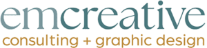 Emcreative Consulting + Graphic Design logo