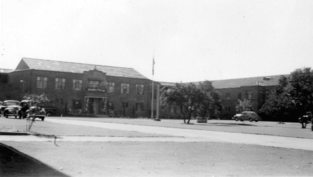 Claremont Manor main entrance 1949