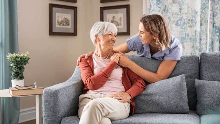 mother and daughter holding hands