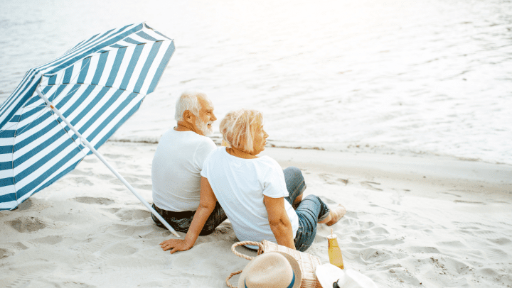 seniors in a beach