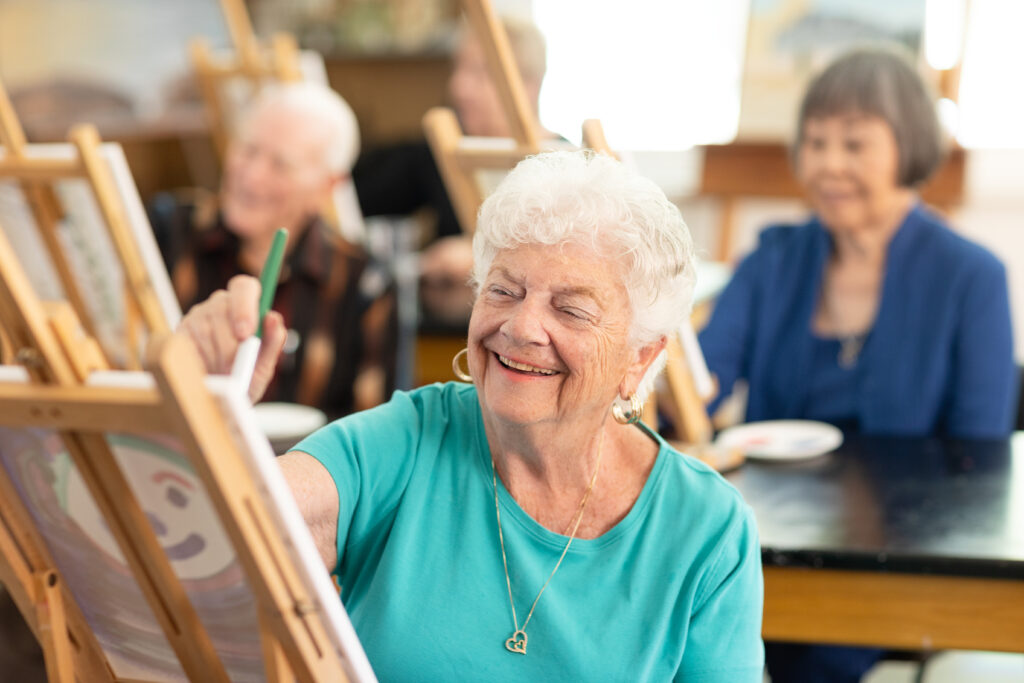 woman painting 