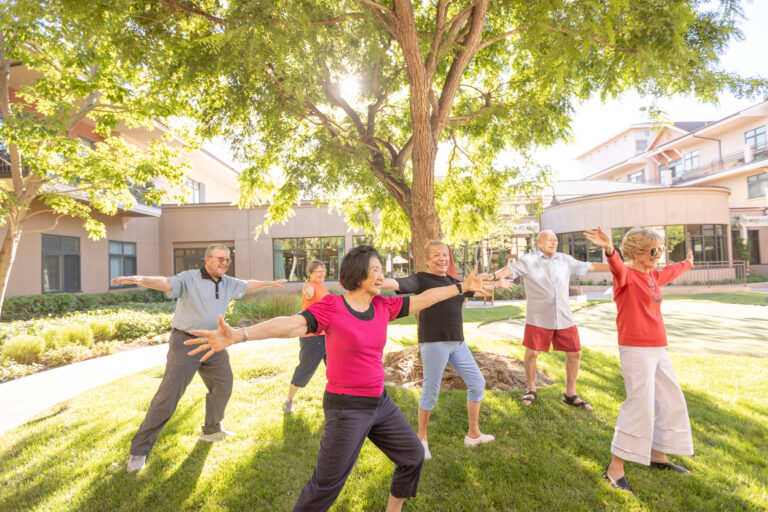 seniors doing exercise