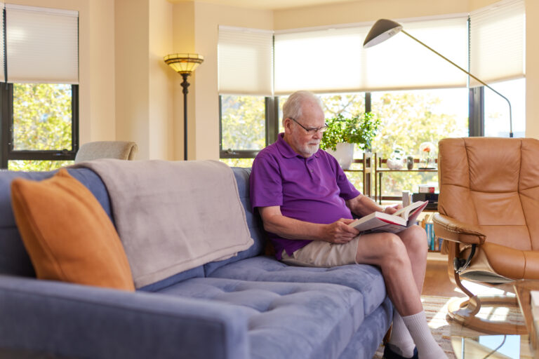 older men reading