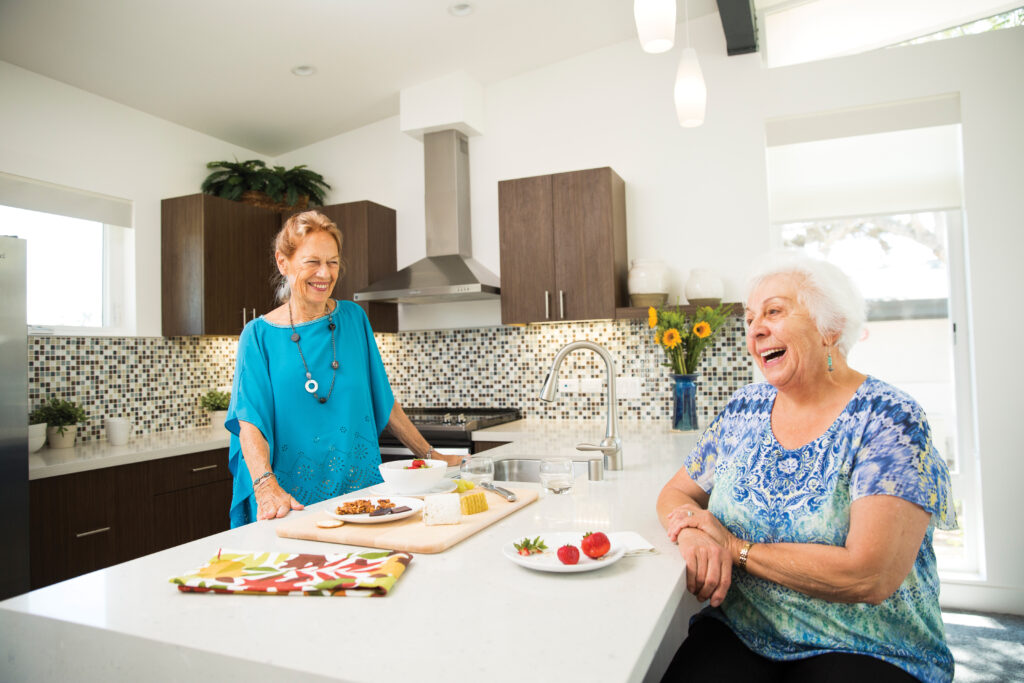 Older womans in the kitchen 