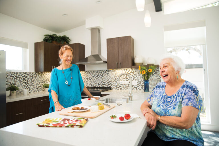 Older womans in the kitchen