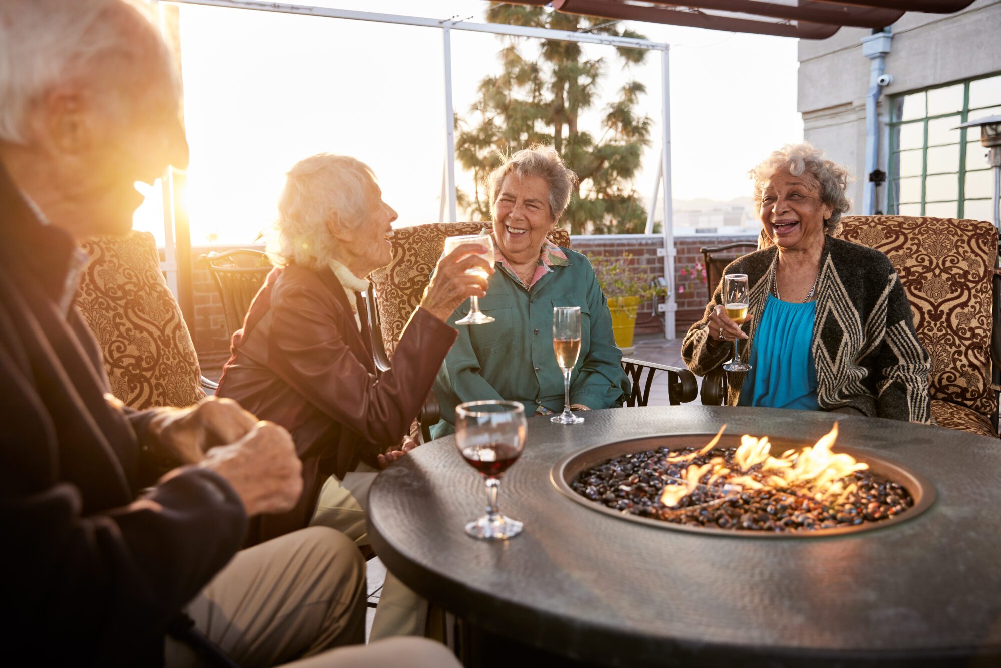 seniors sharing together