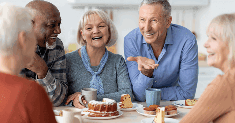 seniors sharing together