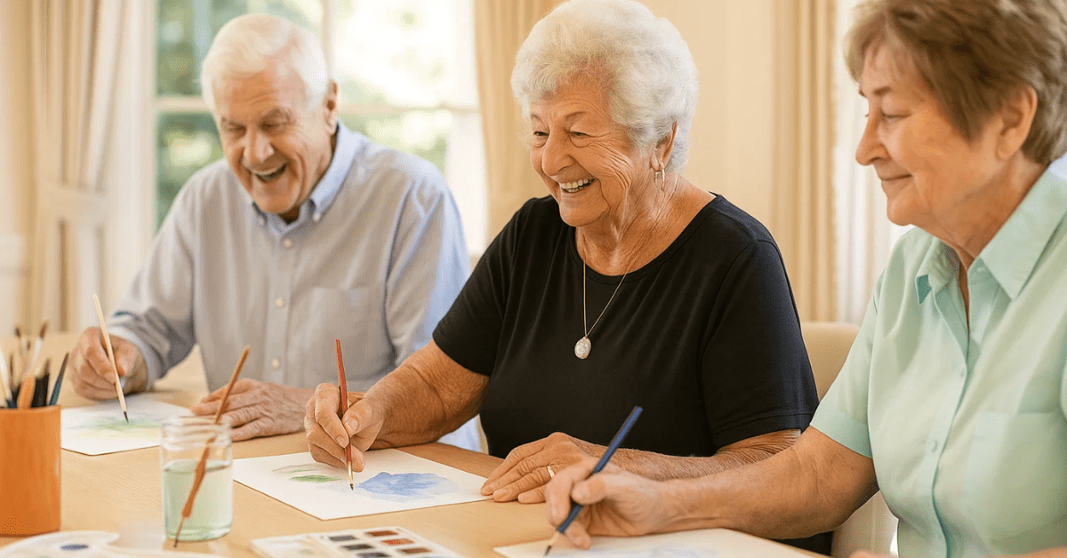 art therapy for seniors in independent living