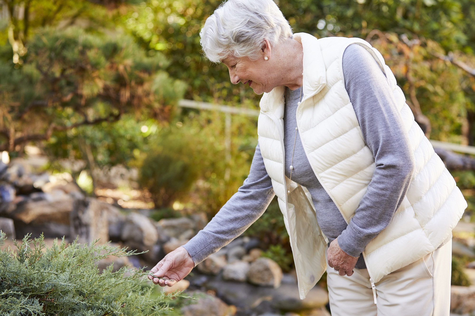 seniors living gardening