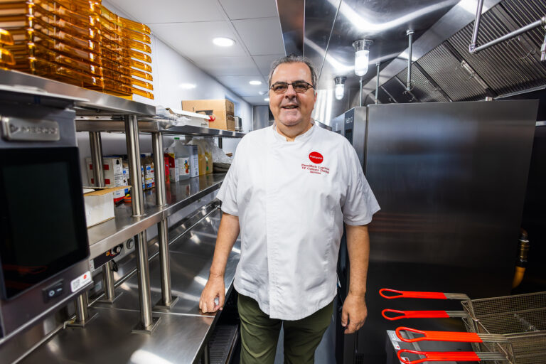 Chef in modern kitchen