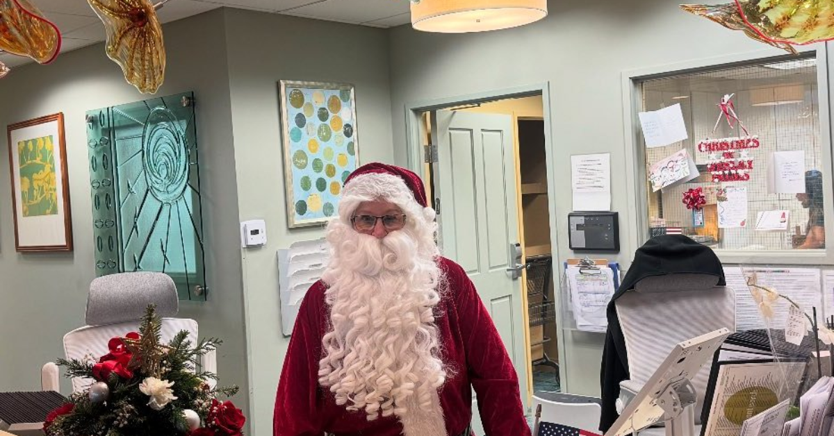 senior living and christmas celebration