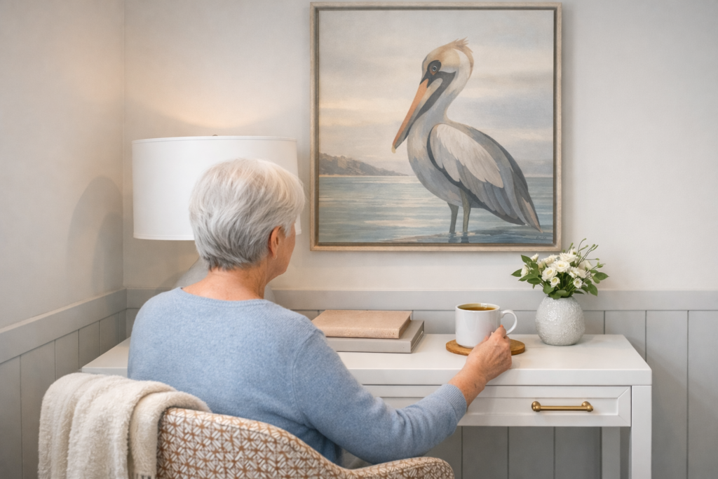 senior woman at retirement community