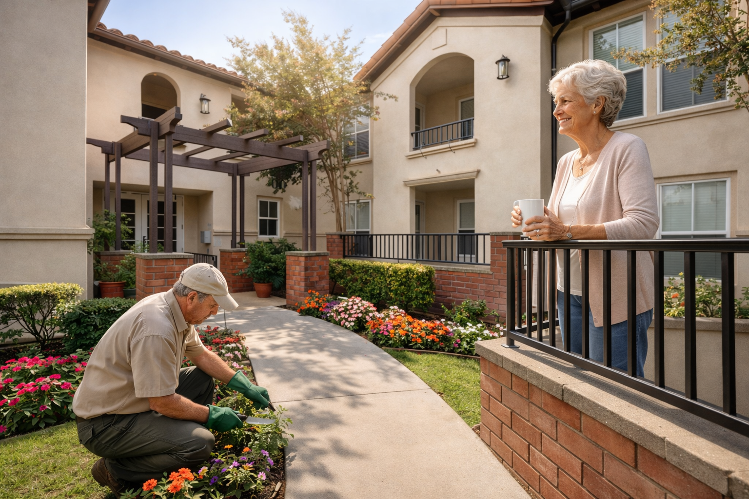 seniors in retirement homes