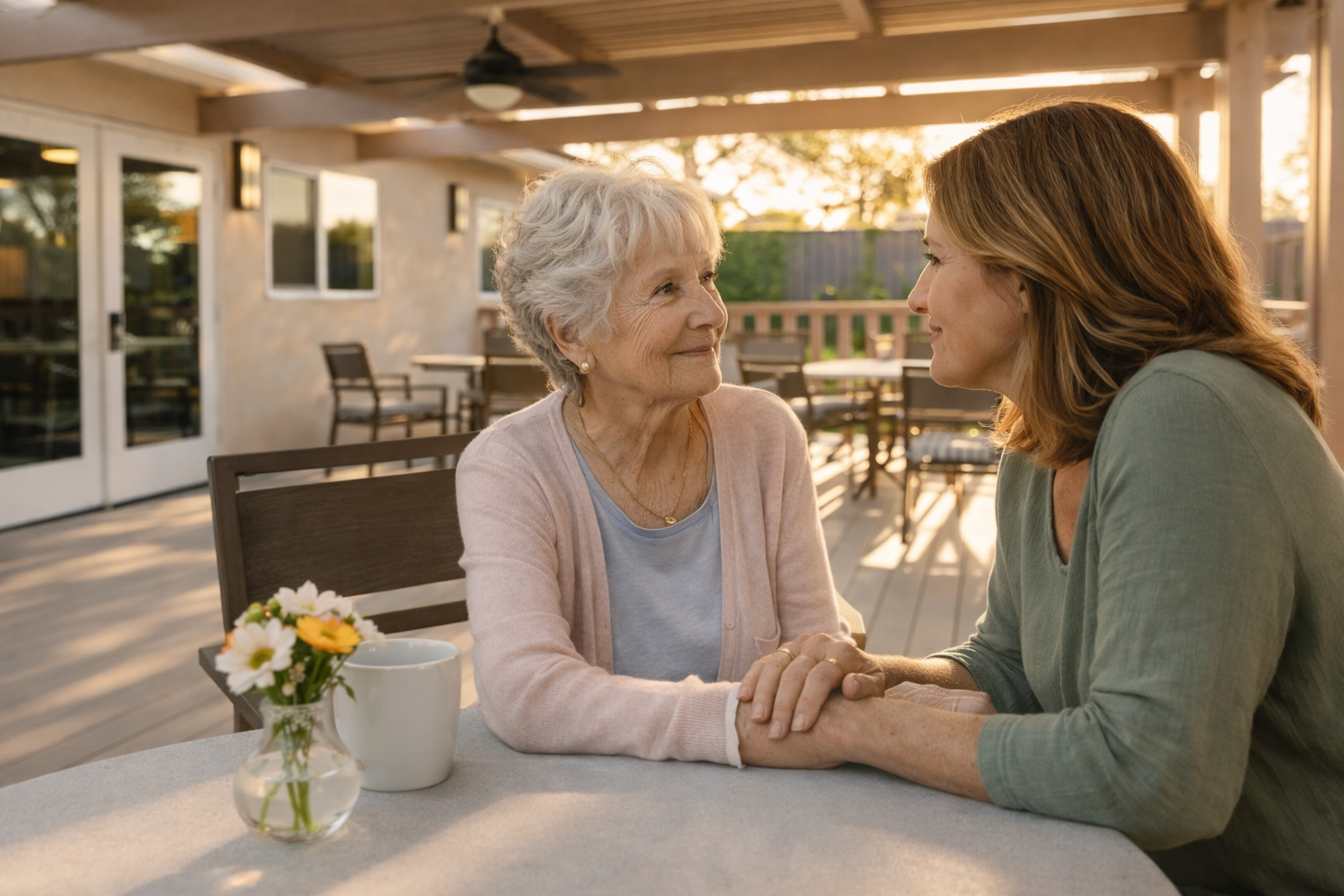 two seniors in validation in Compassionate Communication