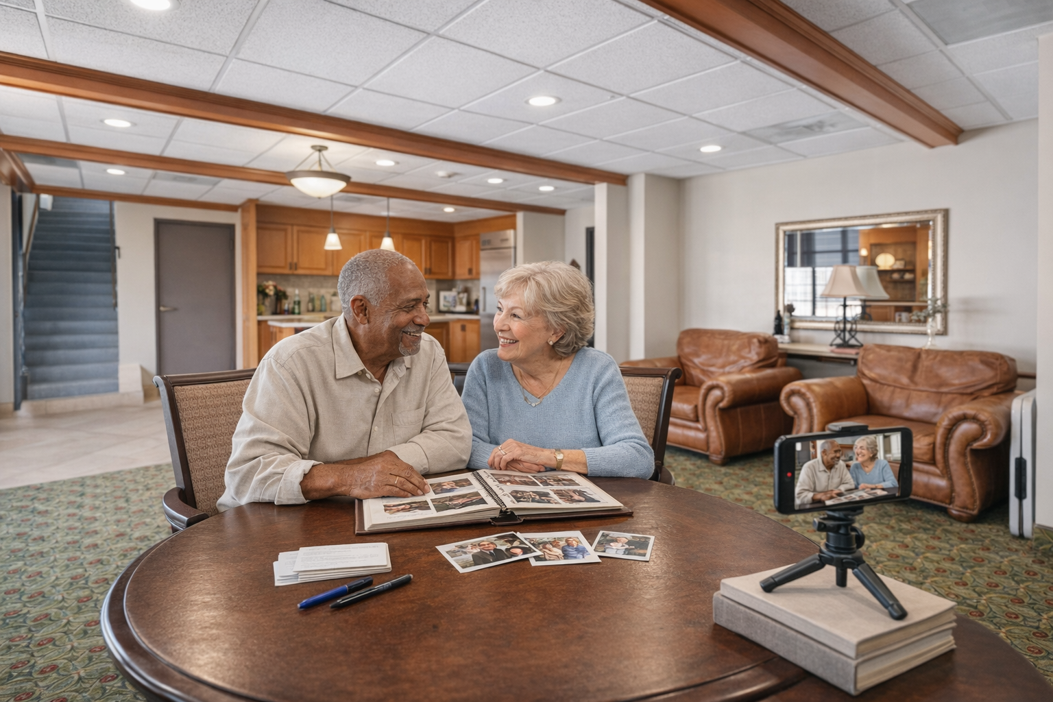 seniors capturingsmiling in an independent senior living