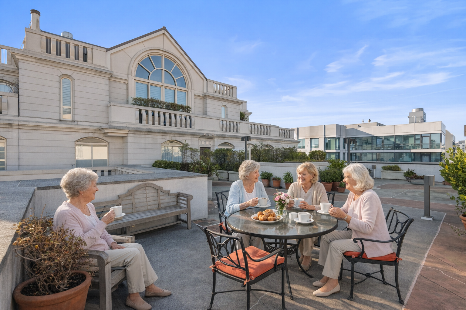 seniors in a senior communities