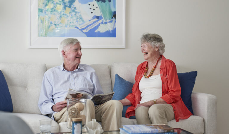 seniors talking in senior communities
