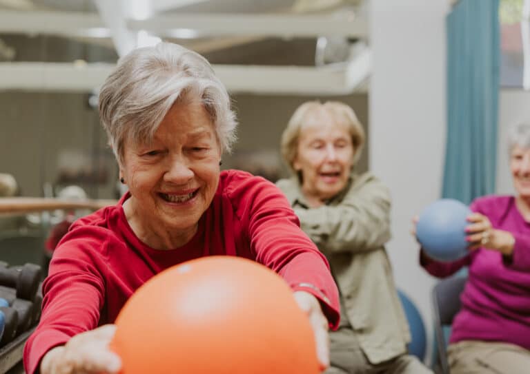 Seniors Working Shop In Independent Living