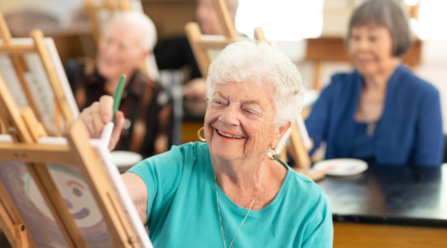 woman painting