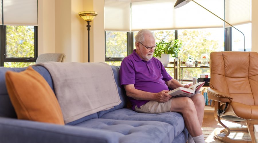 older men reading